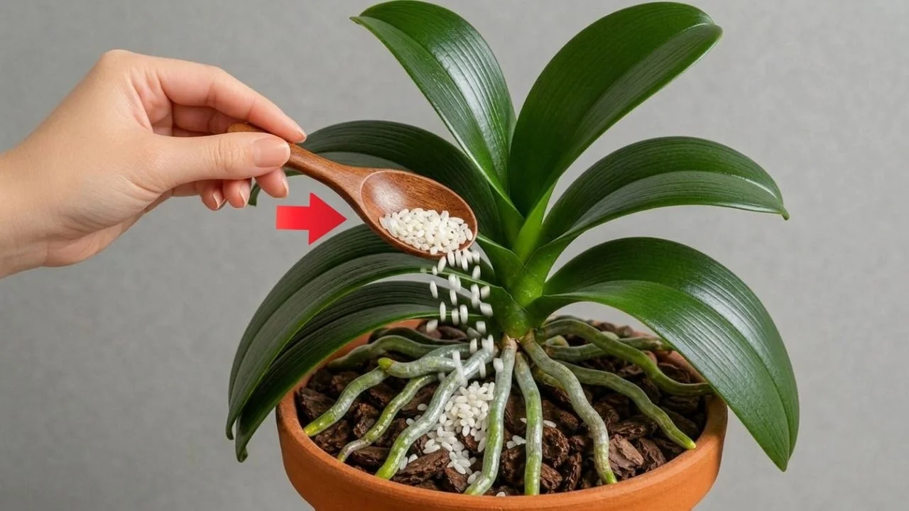 The One Spoonful Trick That Boosts Orchid Roots and Blooms - Featured Image